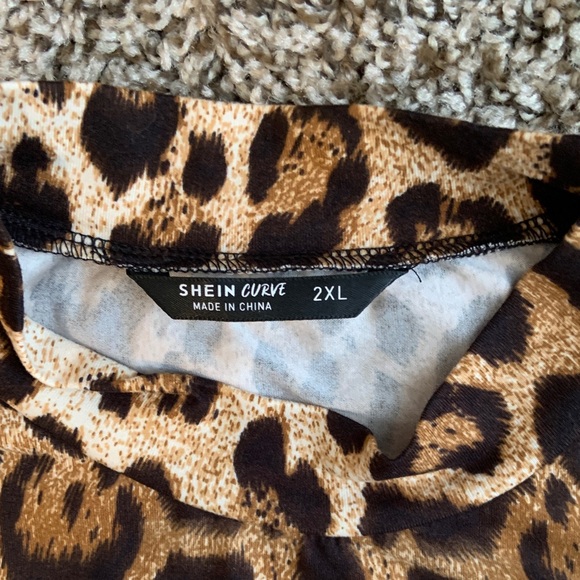 Leopard Print Women's Dress SHEIN curve 2XL - Picture 7 of 7